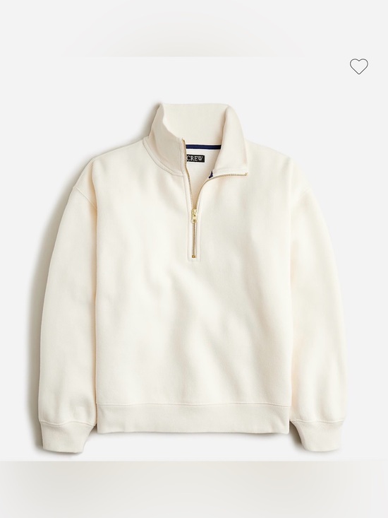 J. Crew Tops - J. Crew Women’s Heritage Fleece Half Zip Sweatshirt medium